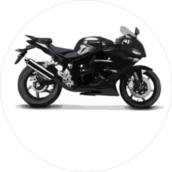 Schwarzes Motorrad 1