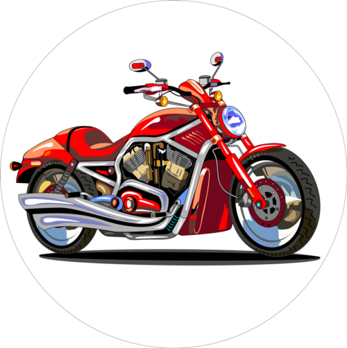 Rotes Motorrad